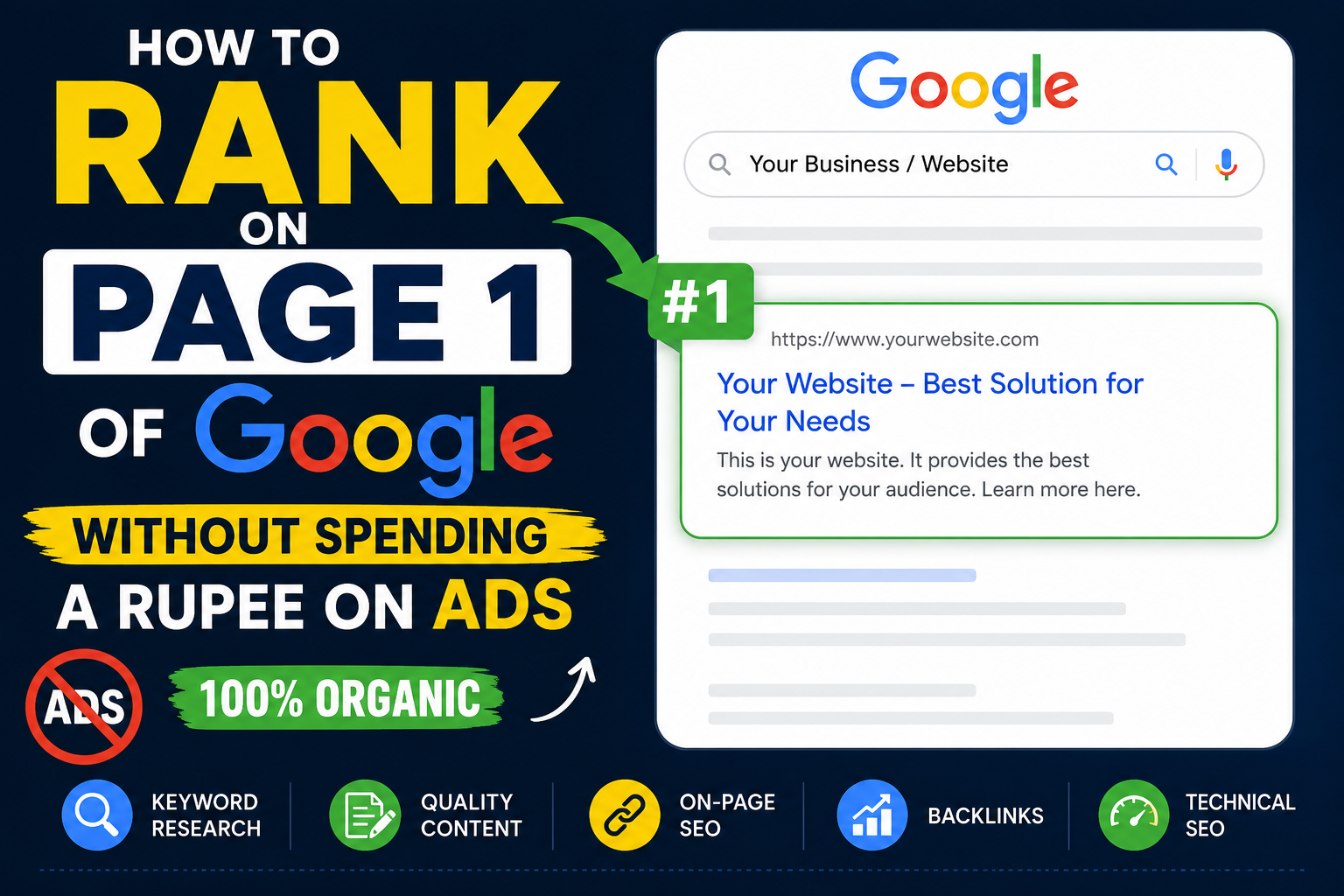 How to Rank on Page 1 of Google Without Spending a Rupee on Ads